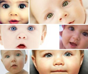 Наследование цвета глаз ребенком
